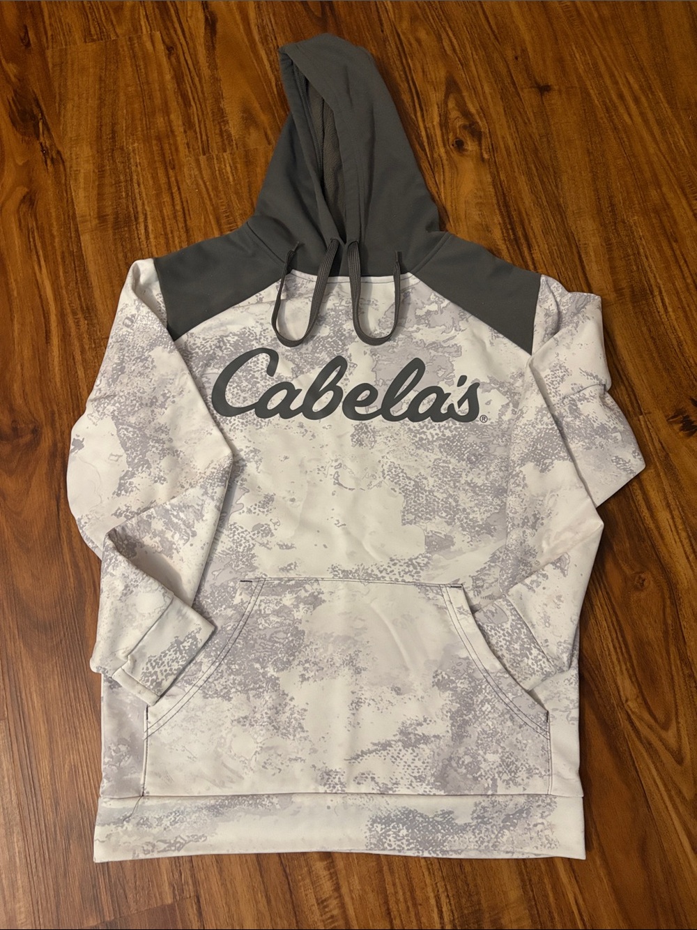 Cabela's White & Gray Camo Hooded Pullover
